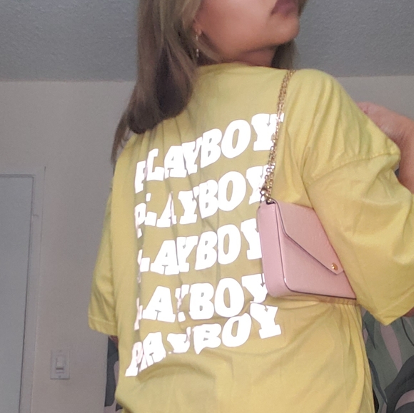PLAYBOY Tops - Yellow Playboy Top